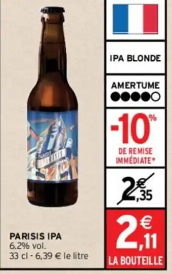 Intermarché PARISIS IPA 6.2% vol. offre