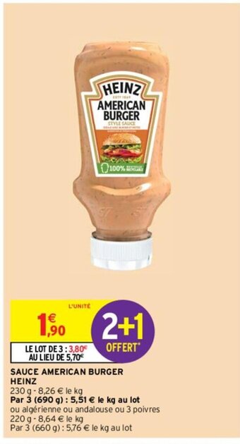 SAUCE AMERICAN BURGER HEINZ
