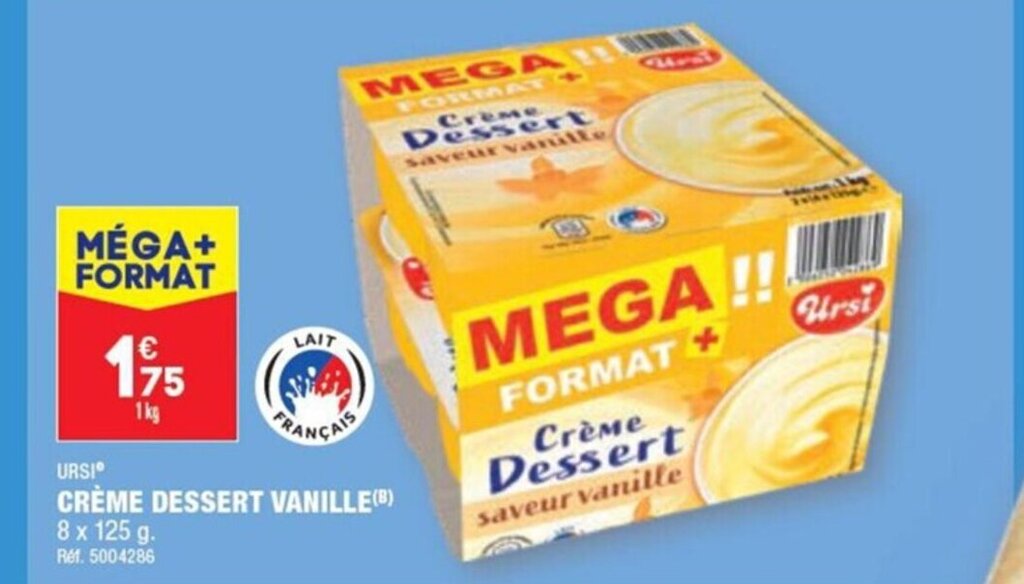 Promo URSI CRÈME DESSERT VANILLE(B) chez ALDI