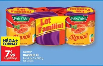 ALDI PANZANI RAVIOLIS offre