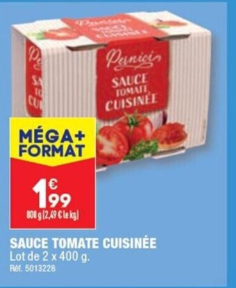ALDI SAUCE TOMATE CUISINÉE offre