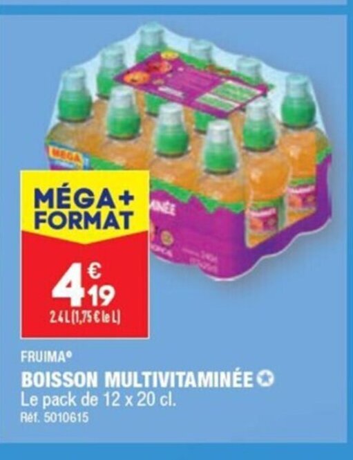 Promo BOISSON MULTIVITAMINÉE chez ALDI