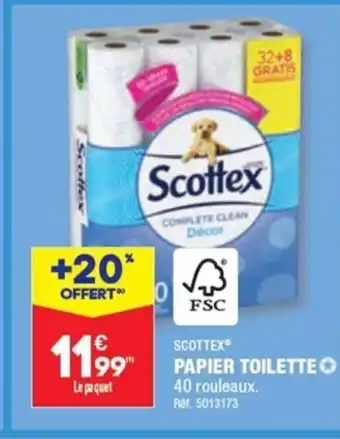 ALDI PAPIER TOILETTE 40 rouleaux. Ref. 5013173 offre