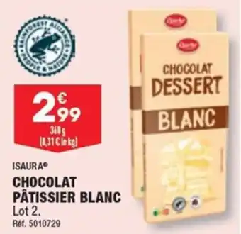 ALDI CHOCOLAT PÂTISSIER BLANC offre