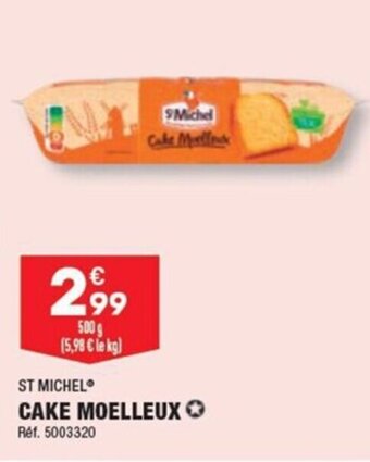 ALDI ST MICHEL CAKE MOELLEUX offre