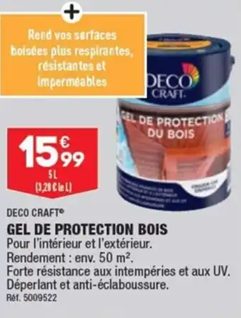 GEL DE PROTECTION BOIS