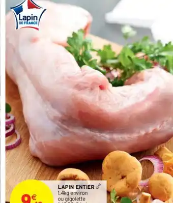 Intermarché LAPIN ENTIER 1.4kg offre