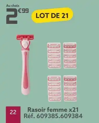 Gifi Rasoir femme x21 offre