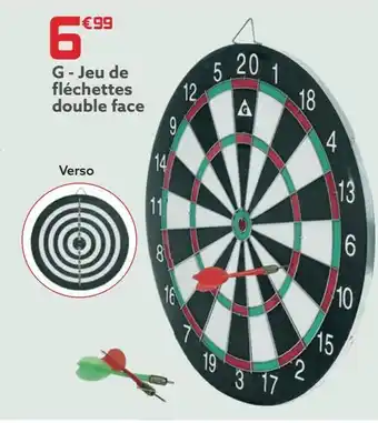 Gifi Jeu de flechettes double face offre