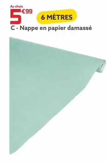 Gifi Nappe en papier damasse offre