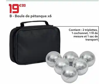 Gifi Boule de petanque x6 offre