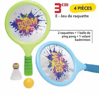 Gifi Jeu de raquette offre