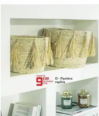 Gifi Paniere raphia offre