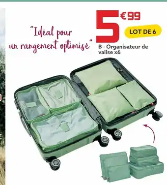 Organisateur de valise x6
