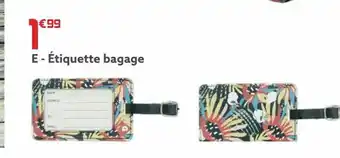 Gifi Étiquette bagage offre