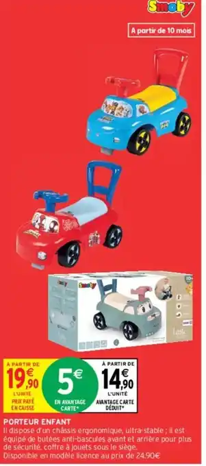 Intermarché PORTEUR ENFANT offre