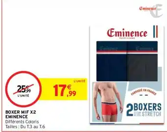 Intermarché BOXER MIF X2 EMINENCE offre