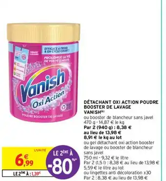 DÉTACHANT OXI ACTION POUDRE BOOSTER DE LAVAGE VANISH(b)