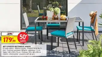 Intermarché SET 5 PIECES RECTANGLE ANAYA offre