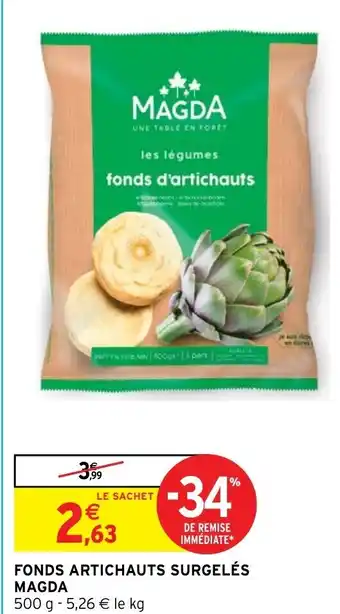 Intermarché FONDS ARTICHAUTS SURGELÉS MAGDA offre