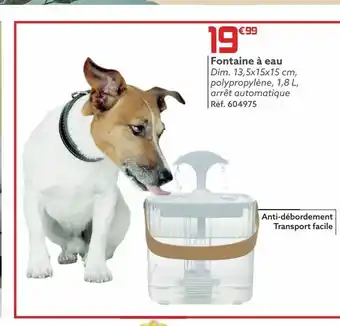 Gifi Fontaine à eau pour chiens offre