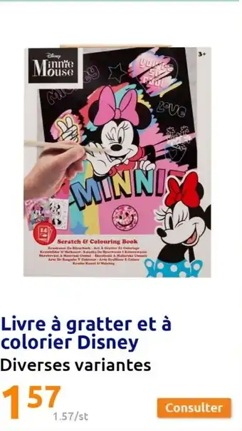Action Livre à gratter et à colorier Disney Diverses variantes offre