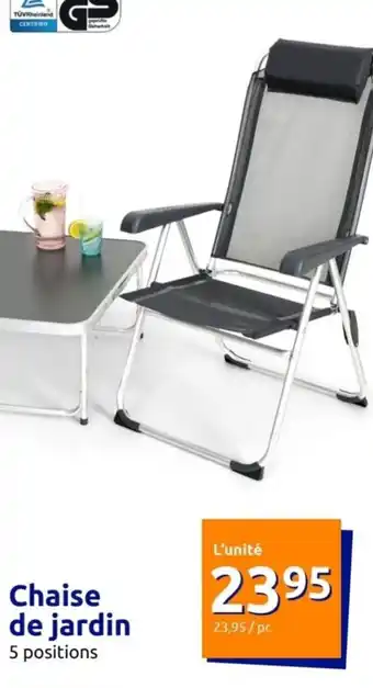 Action Chaise de jardin offre