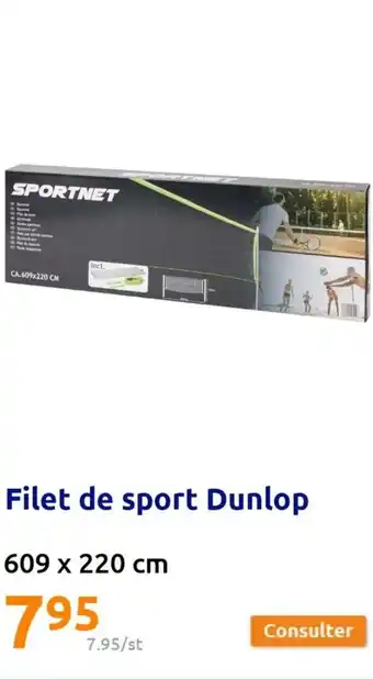 Action Filet de sport Dunlop offre