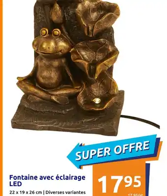 Action Fontaine avec éclairage LED 22 x 19 x 26 cm | Diverses variantes offre