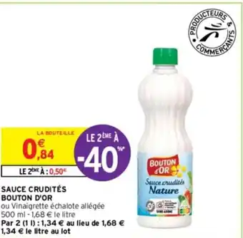 Intermarché SAUCE CRUDITÉS BOUTON D'OR offre
