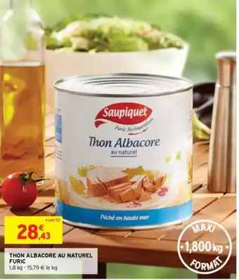 Intermarché THON ALBACORE AU NATUREL FURIC offre