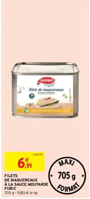 Intermarché FILETS DE MAQUEREAUX À LA SAUCE MOUTARDE offre