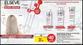 Intermarché SHAMPOOING SANS SULFATES PRO BOND REPAIR ELSEVE offre
