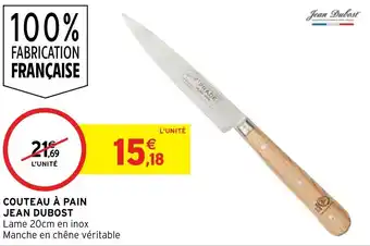 COUTEAU À PAIN JEAN DUBOST Lame 20cm en inox