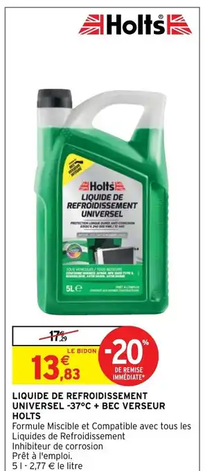 LIQUIDE DE REFROIDISSEMENT UNIVERSEL -37°C + BEC VERSEUR HOLTS