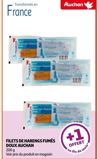 Auchan FILETS DE HARENGS FUMÉS DOUX AUCHAN offre