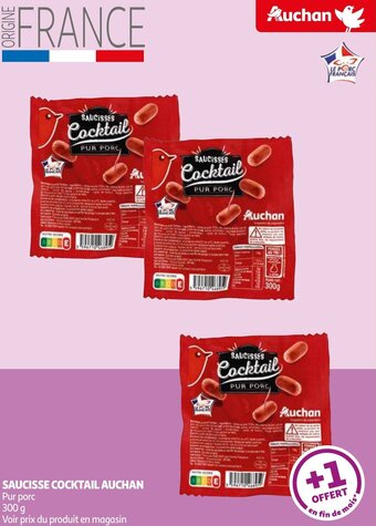 Auchan SAUCISSE COCKTAIL AUCHAN offre