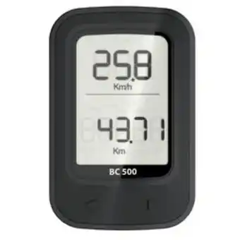 Decathlon Compteur vélo b'twin 500 sans fil noir offre