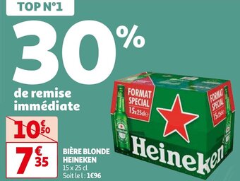 Auchan BIÈRE BLONDE HEINEKEN offre