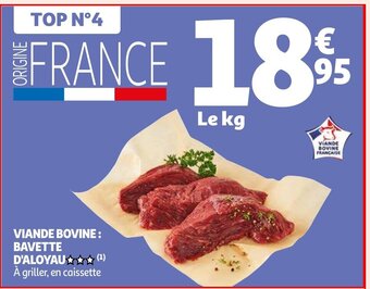 Auchan VIANDE BOVINE: BAVETTE D'ALOYAU offre