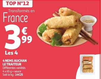 Auchan 4 NEMS AUCHAN LE TRAITEUR offre