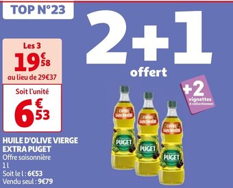 Auchan HUILE D'OLIVE VIERGE EXTRA PUGET offre