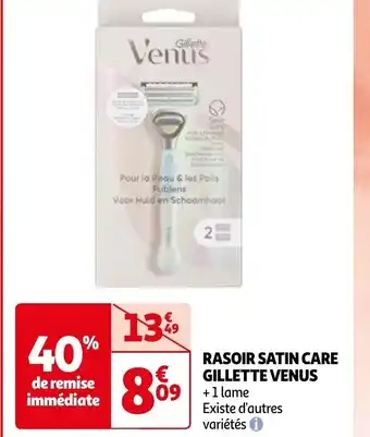 Auchan RASOIR SATIN CARE GILLETTE VENUS offre