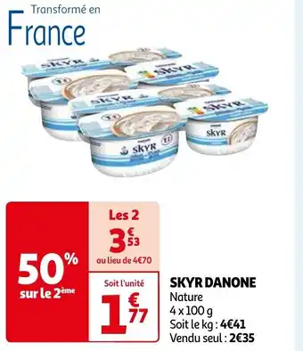 Auchan SKYR DANONE Nature offre