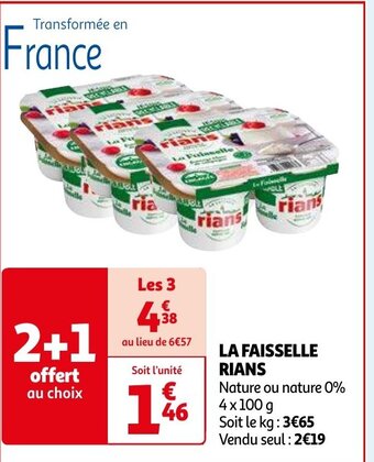 Auchan LA FAISSELLE RIANS offre