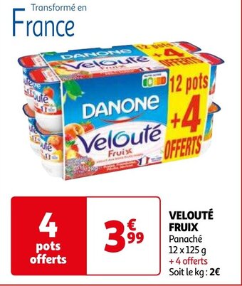 Auchan Velouté Fruix offre