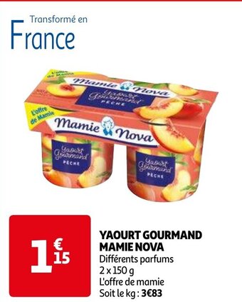 Auchan YAOURT GOURMAND MAMIE NOVA offre