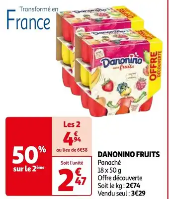 Auchan DANONINO FRUITS offre