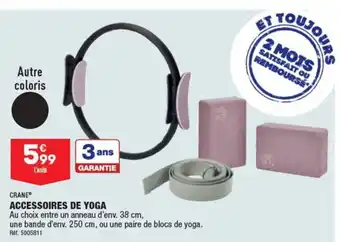 ALDI CRANE ACCESSOIRES DE YOGA offre