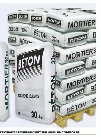 Brico Dépôt BÉTON 30 KG(²) offre